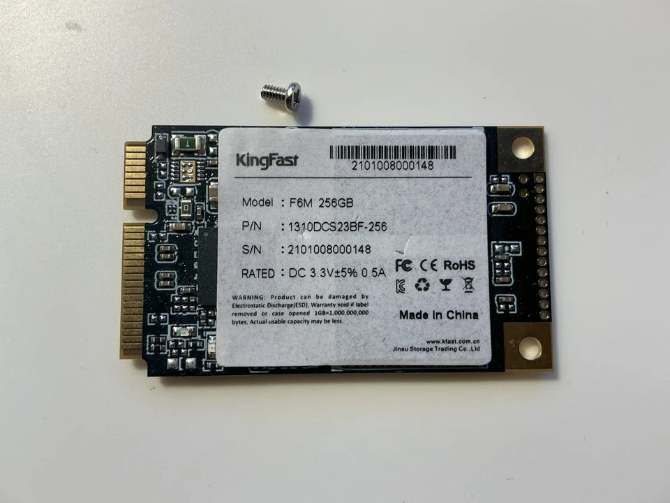 KingFast F6M 1310DCS23BF 256 GB mSATA 1.8 in Solid State Drive - Image 1 of 2
