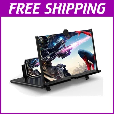 Folding 3D HD Screen Amplifier for Smartphones - Vision Comfort & Portability - Image 1 of 4
