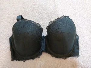 Dark Green Flower Embroidded Bra Size 36F From George Asda - Picture 1 of 5