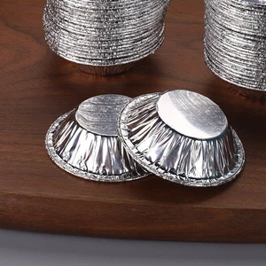 100 Stück Tartelettes Backform Eierkuchenform für Pudding Muffins Kuchen Einweg - Bild 1 von 15
