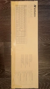 NIB black Verbatim Slimline Corded USB keyboard & Mouse 99202 - Picture 1 of 2