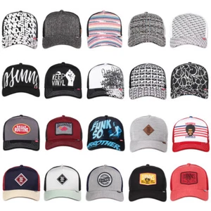 Djinns ® HFT TRUCKER MESH CAP Glen Check Tweed Linen Rib Spotted Bubble Rip Hats