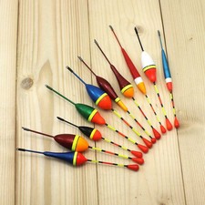 10pcs 0.5-4.5g Fishing Float Set Buoy Bobber Floats Bobbers Tackle Fluctuate Kit