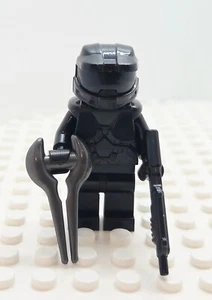 NEW Black Halo Spartan Master Chief Commando made w/ real LEGO® Minifigure - Picture 1 of 5