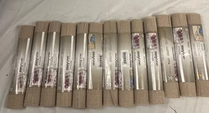 Shelf Liner Lot Of 13 Beige Color Non-Adhesive Non-Slip 12 In X 5 Ft Each D4 - Picture 1 of 9