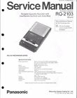 Panasonic Instrukcja serwisowa do kopii RQ-2103