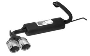 Silenciador para Mazda 323F 323C 323P 2.0 V6 106kW 1994-1998 doble puntas redondas 70mm - Imagen 1 de 2