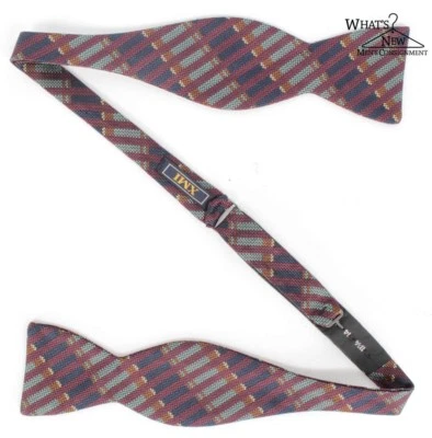 XMI Multicolored Adjustable 2 3/8" Wide Silk Bow Tie Foto 1 de 2