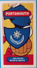 PORTSMOUTH FOOTBALL CLUBS & BADGES BY LAMBERTS OF NORWICH 1958 CARD No 19