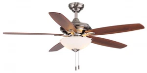 Wind River 52" Modelo Nickel Finish Pull Chain Ceiling Fan WR1426N - Picture 1 of 1