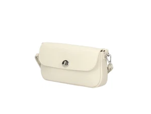 Borsa/borsa a tracolla in vera pelle italiana - beige - Foto 1 di 6