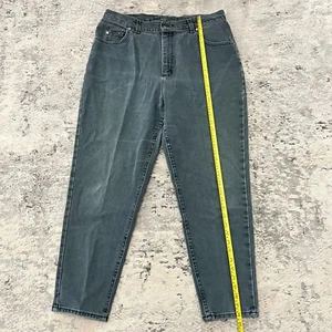 Jeans vintage Lee rivettati gamba affusolata denim mamma donna 16 petite blu USA - Foto 1 di 10