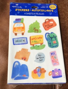 VINTAGE 1990's HALLMARK Stickers TRAVEL SUITCASE 4 SHEETS NIP * - Picture 1 of 1