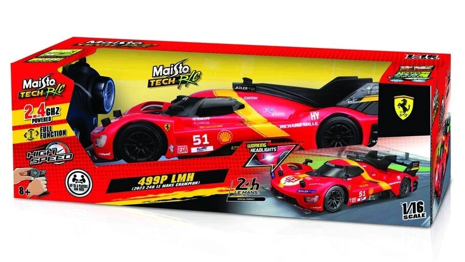 Maisto FERRARI 499P N.51 WINNER 24 H LE MANS 2023 RADIOCOMANDO 1:16 - Immagine 1 di 1
