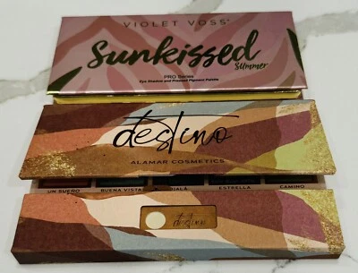 Combo Set /ALAMAR - VIOLET VOSS Eyeshadow Palettes 1.1g x 10 & 0.46z/13g NEW - Image 1 of 4