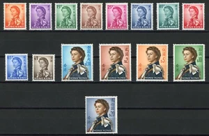 Hong Kong 1962 Queen Elizabeth II Cpl Scott# 203-217 Mint XF OG Never Hinged Gem - Picture 1 of 2