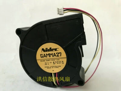 1pcs  Nidec D06F-12SS7 01A 12V 0.09A 6025 Turbo Projector Fan 3pin - Image 1 of 4