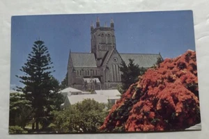 Bermuda Cathedral With Royal Poincianas. Postcard (C2) - Picture 1 of 2