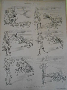 Caricature 1898 - Le crocodile et l'anglais ( le phototographe ) - Imagen 1 de 1
