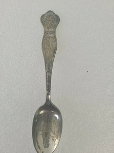 Antico cucchiaio ricordo piatto argento Pan Am Exposition (edificio del governo degli Stati Uniti) - Foto 1 di 5