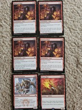 6 Mtg Red Nm 4x Maniacal Rage, Barging Sergeant, Chaos Maw