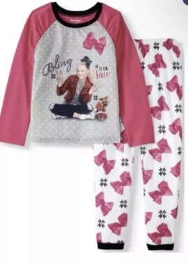 Conjunto de pijama de 2 piezas para niñas JoJo Siwa talla grande 10-12 (Bling It’s On Santa) Foto 1 de 2