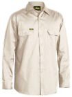 Bisley Cool Lightweight Drill Shirt Safety Tradie Workwear Shirts