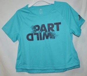 Adidas Youth Girls Climalite Short Sleeve Athletic Tee Shirt Size Medium - Picture 1 of 3