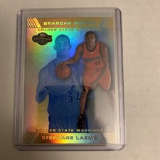 2007-08 Topps Co-Signers Gold Blue Foil /5 Stephane Lasme Brandon Wright RC