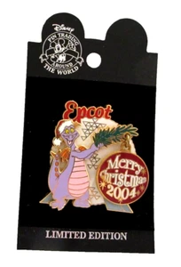 WDW 2004 MERRY CHRISTMAS EPCOT SPACESHIP EARTH FIGMENT DANGLE PIN LE 3000- 35523 - Picture 1 of 3