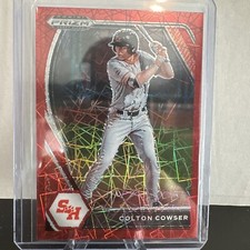 2021 Prizm Draft Picks COLTON COWSER RED Velocity Prospect #PDP5 Orioles