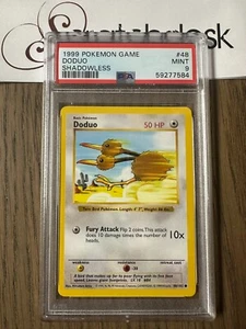 PSA 9 - Pokemon DODUO 48/102 - SHADOWLESS BASE SET - MINT - Picture 1 of 2