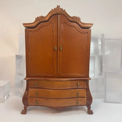Dollhouse Miniature Armoire Cabinet Bespaq 1:!2 Scale YN62 - Image 1 of 4