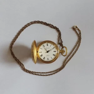 Vintage Arnex 17j Swiss Ladies Pocket Watch Hunter Gold Fill Hunter Case Running - Picture 1 of 10