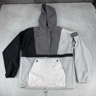 Teddy Fresh Jacket Adult Small Color Block Anorak Windbreaker 1/2 Zip Hood Retro - image 1 of 4