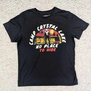 Friday the 13th T-Shirt Camp Crystal Lake No Place to Hide Adult LARGE Tee - Picture 1 of 7