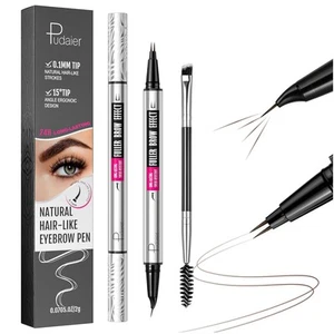2-in-1 Dual Ended Microblading Eyebrow Pen & Natural brown - Picture 1 of 6