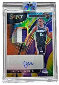 2021-22 Panini Select NBA Davion Mitchell Tie Dye RPA #/25 Kings SSP Auto🔥 - Imagen 1 de 2