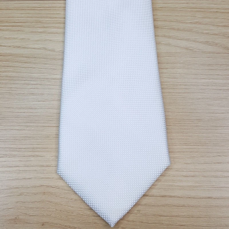 Corbata de cuello PERRY ELLIS para hombre blanca lisa texturizada moderna clásica Foto 1 de 4