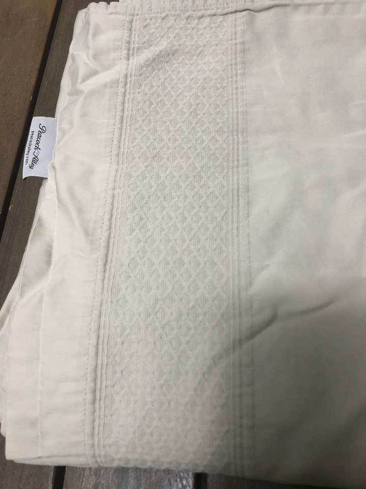 Sábana Plana Callejón Pavo Real King Beige Sólido 100% Algodón Egipcio Moderno Portugal Foto 1 de 4