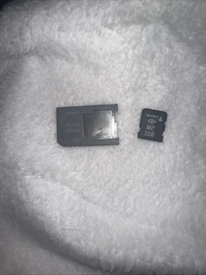 Original Genuine Sony M2 2GB Memory Card for PSP Go or PSP with Adapter - Image 1 of 2