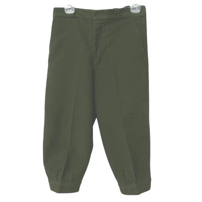 Calça calcinha vintage Orvis England verde oliva Jodhpurs comprimento do joelho tamanho 32 - Imagem 1 de 3