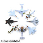 8Pcs Unassembled Fighter Military Plastic Aircraft Model Kit Diy Gift Craft