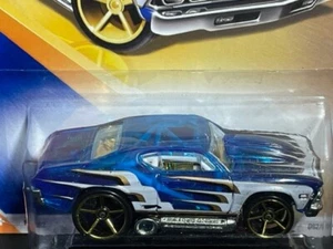 Hot Wheels 2009 Track Stars 1969 Chevy Chevelle, Blue, #062, 1/64 NEW - Picture 1 of 2