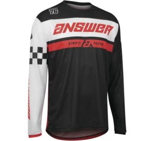 Answer Racing A22 Arkon Octane Black/Red MX Off-Road Jersey Men's Sizes XS - 2X - Foto 1 di 2