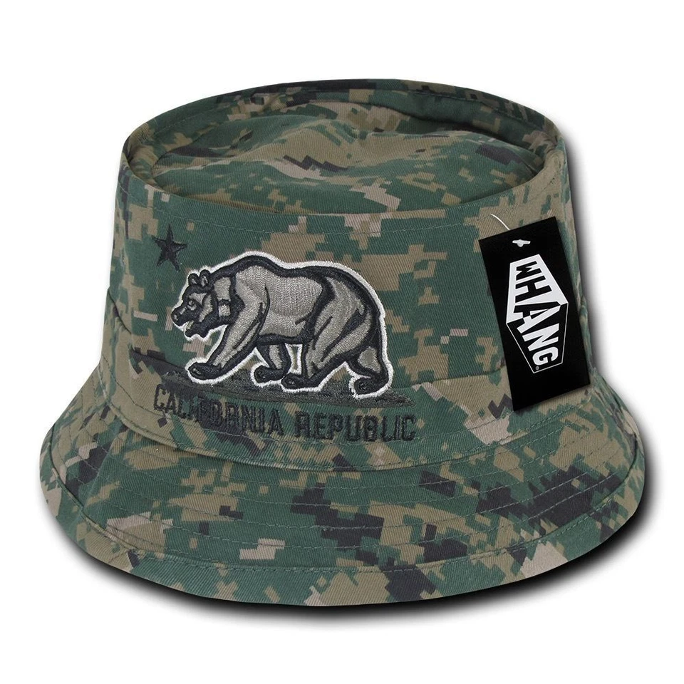 Sombrero de oso WHANG-California Republic camuflaje pequeño/mediano y grande/XL cubo Foto 1 de 1