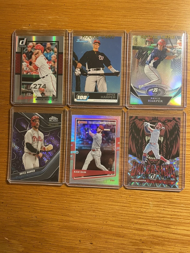 Bryce Harper Lot of (6) Bowman & Bowman Platinum Rookies & #'d / 150 & /274 MINT - Image 1 of 1