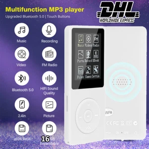 MP3 MP4 Player LCD Display Speaker Musik Spieler Sport mit Earphone Deutsch 16GB - Bild 1 von 17