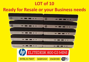๐ NEW DEMO! HP EliteDesk 800 G2 Mini i5-6500T 16GB 256GB SSD Win 11 Wifi LOT - Picture 1 of 5