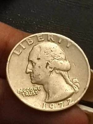 RARE 1972-P QUARTER ~ FILLED MINT MARK ERROR / In Liberty/in God We Trust /year - Image 1 of 4
